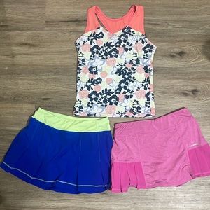 Small tank & 2 tennis skirts